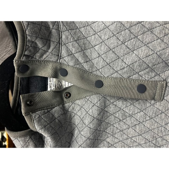 Redmond Clothing Outfitters Quilted Pullover Gray Button Up Mens Size M - Picture 4 of 5